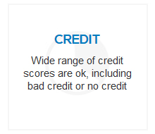 most credit is ok, even bad or none